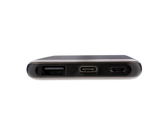 Pocket-size 5.000 mAh powerbank Grey, Black - XD Collection P324.742
