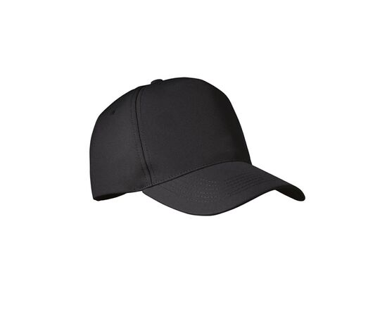 RPET Baseball Kappe 5 Panels Schwarz -  MO6831-03