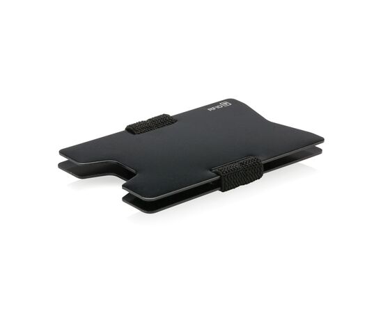 RFID Anti-Skimming Kartenhalter aus Aluminium Schwarz, Schwarz - XD Collection P820.461