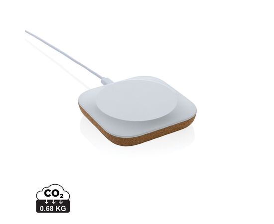 Oregon Wireless-Charger aus RCS recyc. Kunststoff & Kork Braun - XD Xclusive P308.589