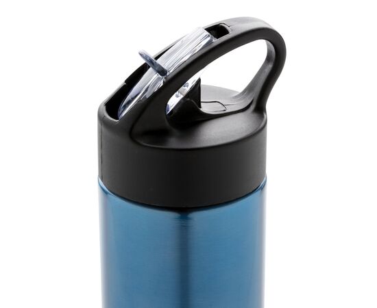 Bouteille d’eau avec paille Sport Bleu - XD Xclusive P433.165