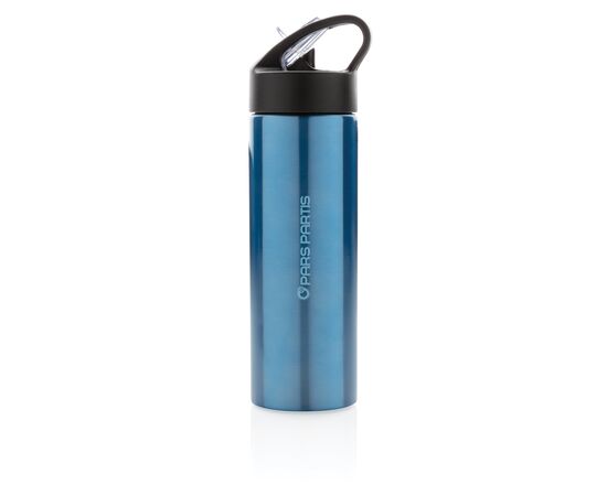 Bouteille d’eau avec paille Sport Bleu - XD Xclusive P433.165