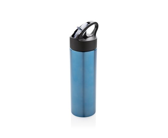 Bouteille d’eau avec paille Sport Bleu - XD Xclusive P433.165