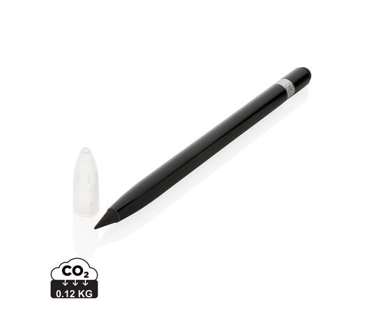 Crayon infini en aluminium avec gomme Noir - XD Collection P611.121