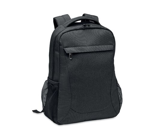 Laptop rugzak 600D RPET Zwart -  MO2046-03