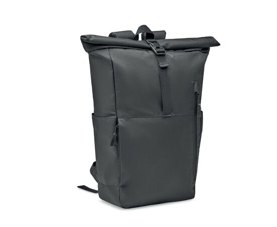 300D RPET rolltop backpack Black -  MO2051-03