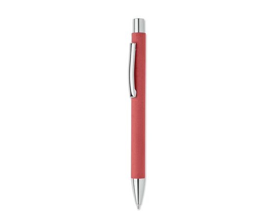 Stylo à bille en papier recyclé Rouge -  MO2067-05