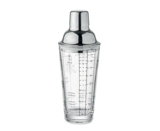 Glazen cocktailshaker 400 ml Transparant -  MO2077-22