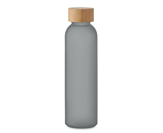 Matglazen fles 500 ml Transparant grijs -  MO2105-27