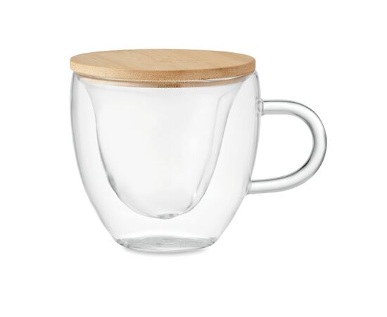 Tasse borosilicaté double paroi Transparent -  MO6937-22