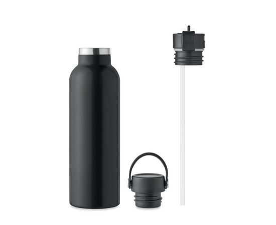 Dubbelwandige fles 700 ml Zwart -  MO6944-03