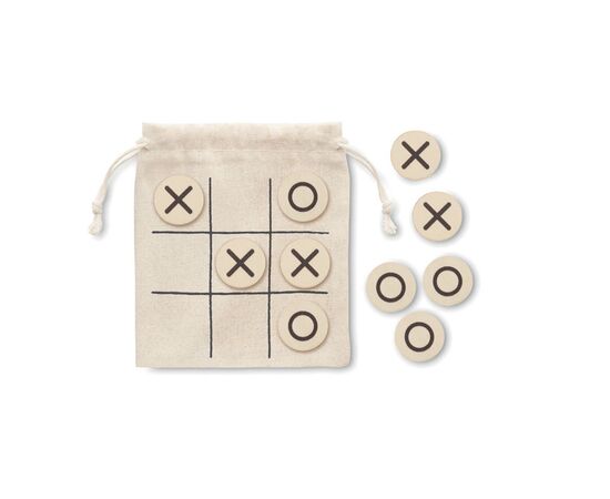Jeu de morpion en bois Beige -  MO6954-13