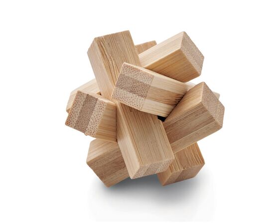 Bamboo brain teaser star shape Wood -  MO6987-40