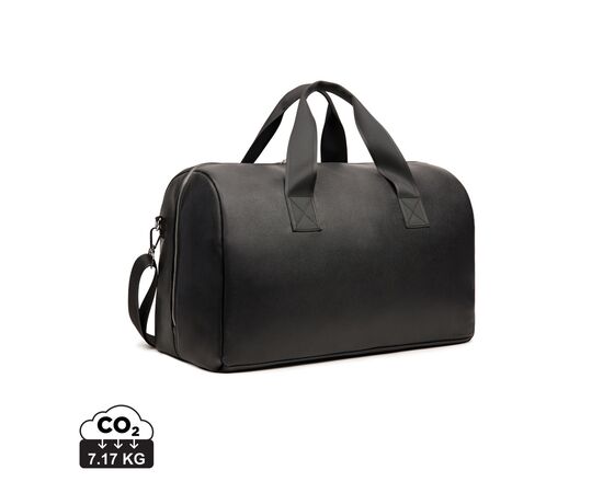VINGA Bermond Wochenendtasche aus RCS recyceltem PU Schwarz - Vinga V707001