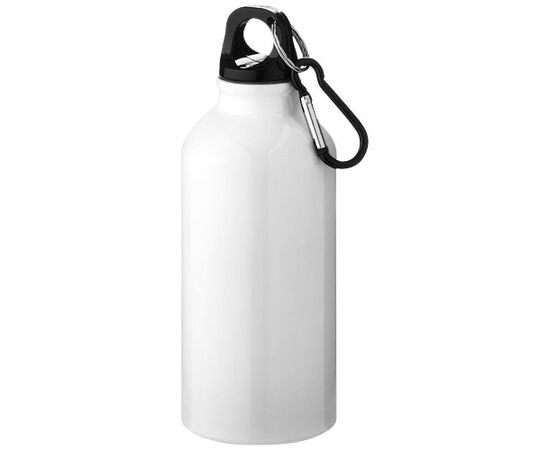 Oregon 400 ml waterfles van RCS-gecertificeerd gerecycled aluminium met karabijnhaak Wit - Unbranded 10073801 Oregon 400 ml waterfles van RCS-gecertificeerd gerecycled aluminium met karabijnhaak Wit - Unbranded 10073801
