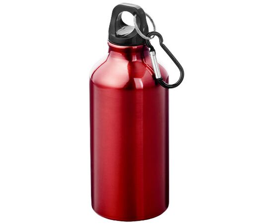 Oregon 400 ml RCS-zertifizierte Trinkflasche aus recyceltem Aluminium mit Karabinerhaken Rot - Unbranded 10073821