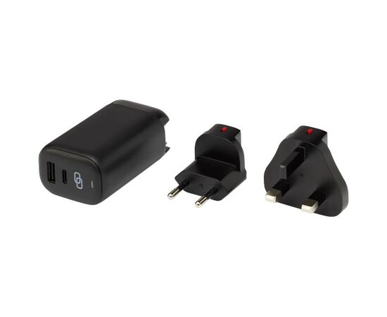 ADAPT 25W recycled plastic PD travel charger Black - Tekiō® 12432890
