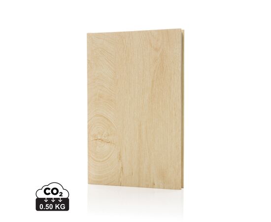 Cahier A5 imprimé bois Kavana Marron clair - XD Collection P774.367