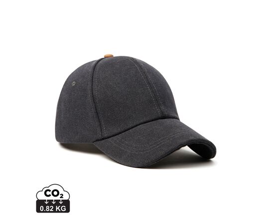 VINGA Bosler AWARE™ recycled canvas cap Zwart - Vinga V453031