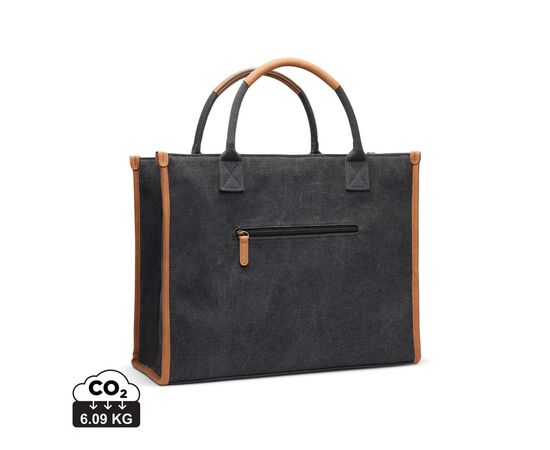 VINGA Sacoche ordinateur en toile recyclée RCS Bosler Noir - Vinga V762001