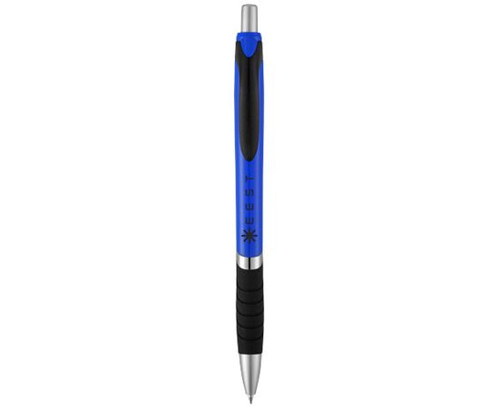 Turbo balpen met rubberen grip Koningsblauw, Zwart - Unbranded 10671300