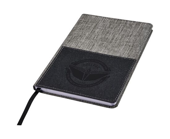 Mera RPET A5 reference notebook with front pocket Grey - Marksman 10757600