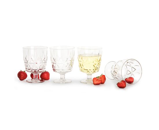 Sagaform Acryl picknickglas, 300ml 4er Set Transparent - Sagaform LT52116-N0004