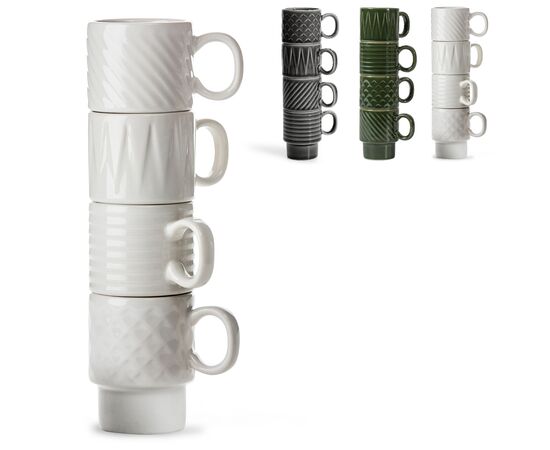 Sagaform Coffee & More Espresso kopjes 4st. 100ml Wit - Sagaform LT52204-N0001 Sagaform Coffee & More Espresso kopjes 4st. 100ml Wit - Sagaform LT52204-N0001