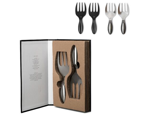 Byon Insalata Salatbesteck Steel Schwarz - ByOn LT53000-N0002