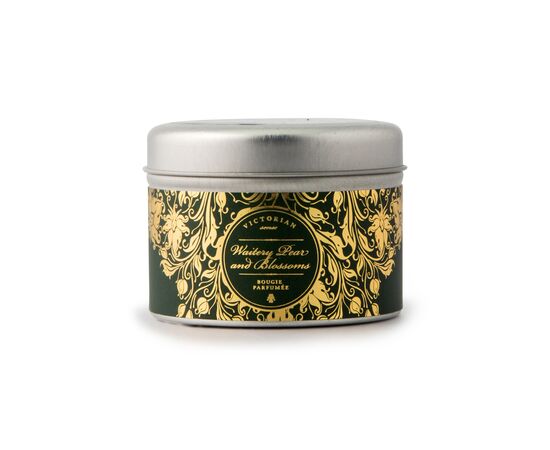Victorian Sense Tinbox Waitery Pear &amp; Blossoms geurkaars Metaal - Victorian LT53505-N0098