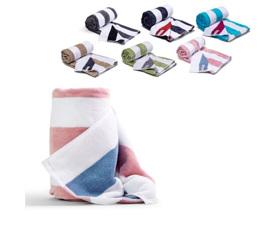 Lord Nelson Beach Towel 80x160 cm White, Pastel pink - Lord Nelson LT54305-N0179