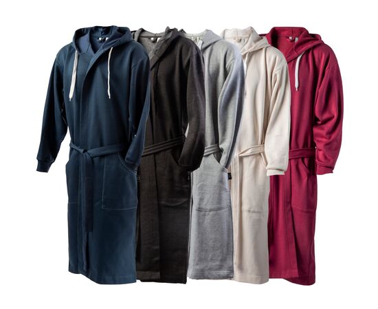 Kosta Linnewafveri Bademantel College L/XL Dunkelgrau - Kosta Linnewäfveri LT54501-N0060
