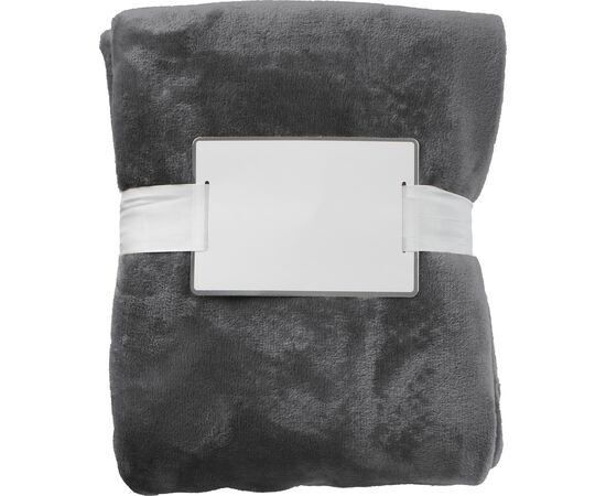 Flannel fleece (280 gr/m²) blanket Sean Grey -  965859.003