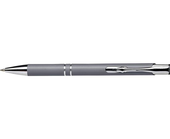 Recycled aluminium ballpen Kamari Grey -  916301.003.Blauwschrijvend