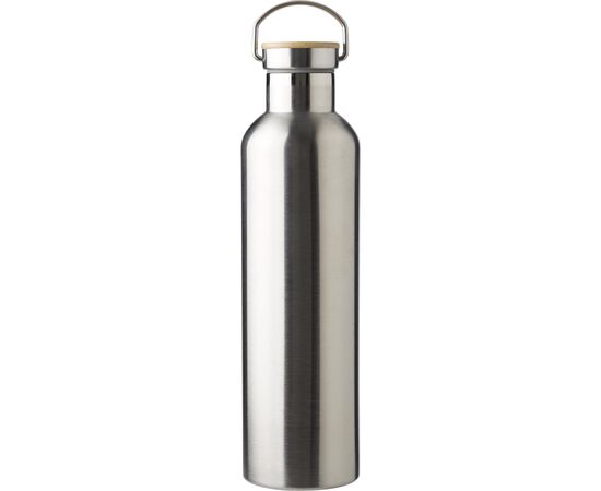 RVS dubbelwandige fles Damien Zilver -  966256.032