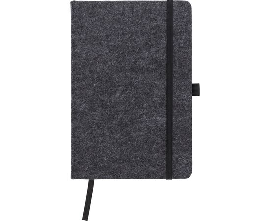 rPET felt notebook Harper Dark grey -  970941.491