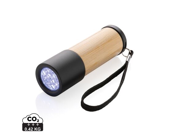 Bambus- und RCS-Recyclingplastiktaschenlampe Braun - XD Collection P513.379