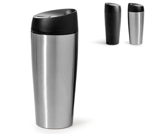 Sagaform Loke Reisebecher Groß 400ml Schwarz - Sagaform LT52111-N0002