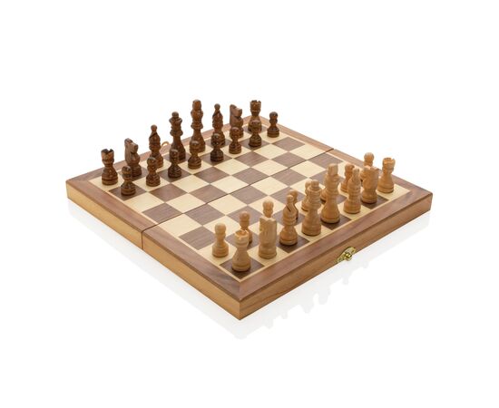 Faltbares Schach-Set aus Holz Braun - XD Collection P940.029
