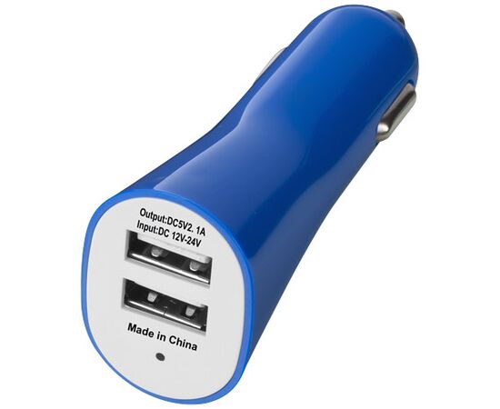 Pole dubbele auto adapter Koningsblauw - Unbranded 10419401