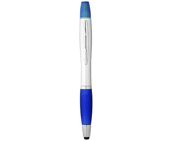 Nash stylus ballpoint pen and highlighter Silver, Royal blue - Unbranded 10658101