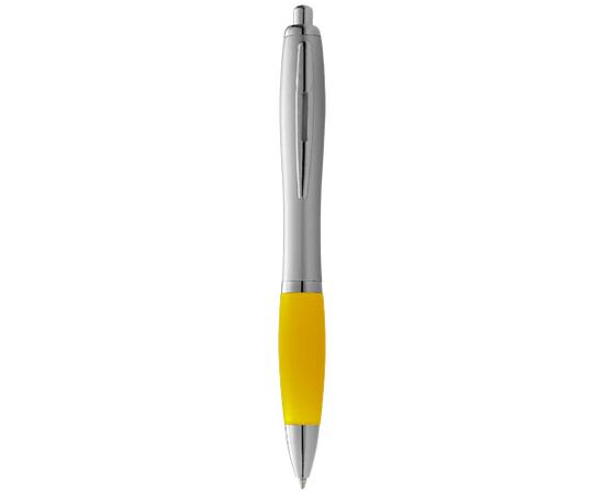 Nash Kugelschreiber silbern mit farbigem Griff (blaue Mine) Silber, Gelb - Unbranded 10707704