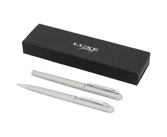 Kugelschreiber-Geschenkset Silber - Luxe 10713200