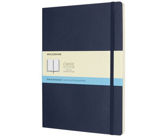 Classic XL soft cover notebook - dotted Sapphire blue - Moleskine 10717909