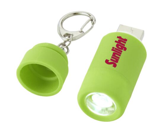 Avior oplaadbaar LED USB sleutelhangerlampje Limegroen - Unbranded 10413802