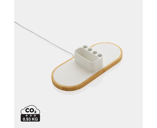 Ontario 10W Dual Charger aus Bambus & RCS rPlastik Weiß - XD Xclusive P308.423