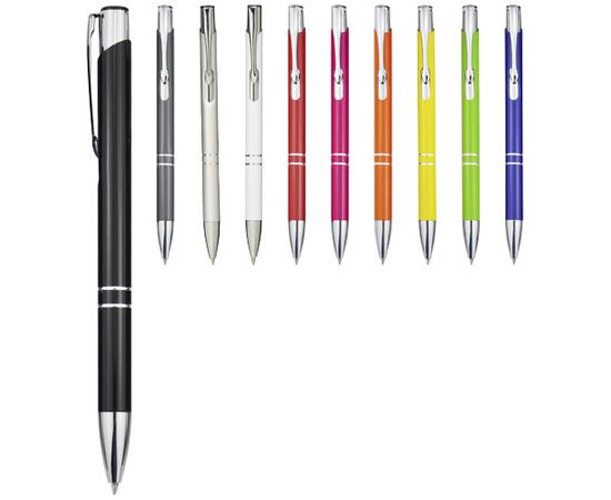 Moneta Druckkugelschreiber aus Aluminium (schwarze Mine) Silber - Unbranded 10744002