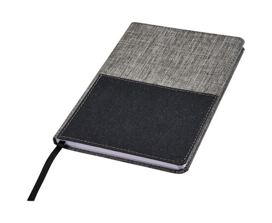 Mera RPET A5 reference notebook with front pocket Grey - Marksman 10757600
