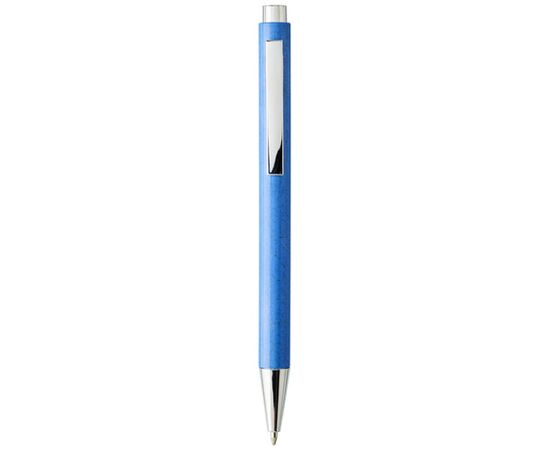 Tual balpen van tarwestro met klikmechanisme Blauw - Bullet 10758101