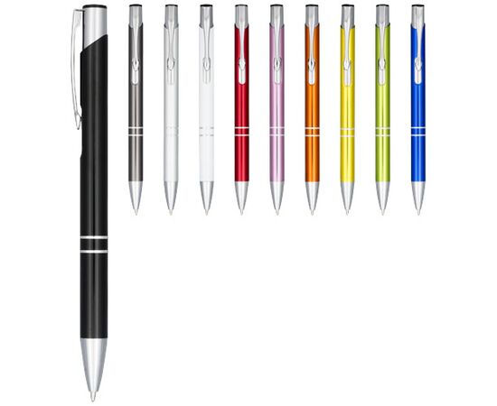 Moneta Druckkugelschreiber aus eloxiertem Aluminium Schwarz - Unbranded 10758300
